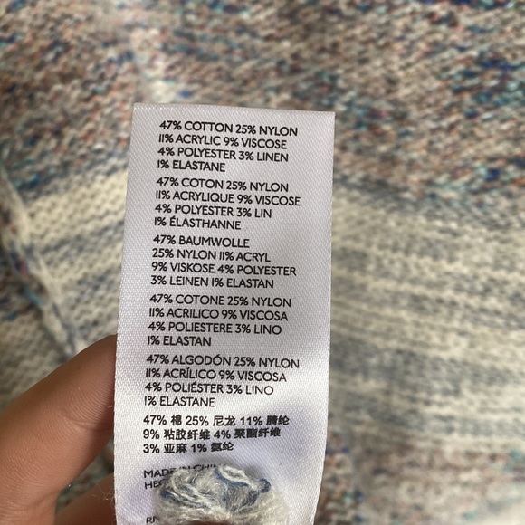 Anthropologie Pilcro Sloane Striped Spacedye Sweater Sz Medium - Picture 7 of 7